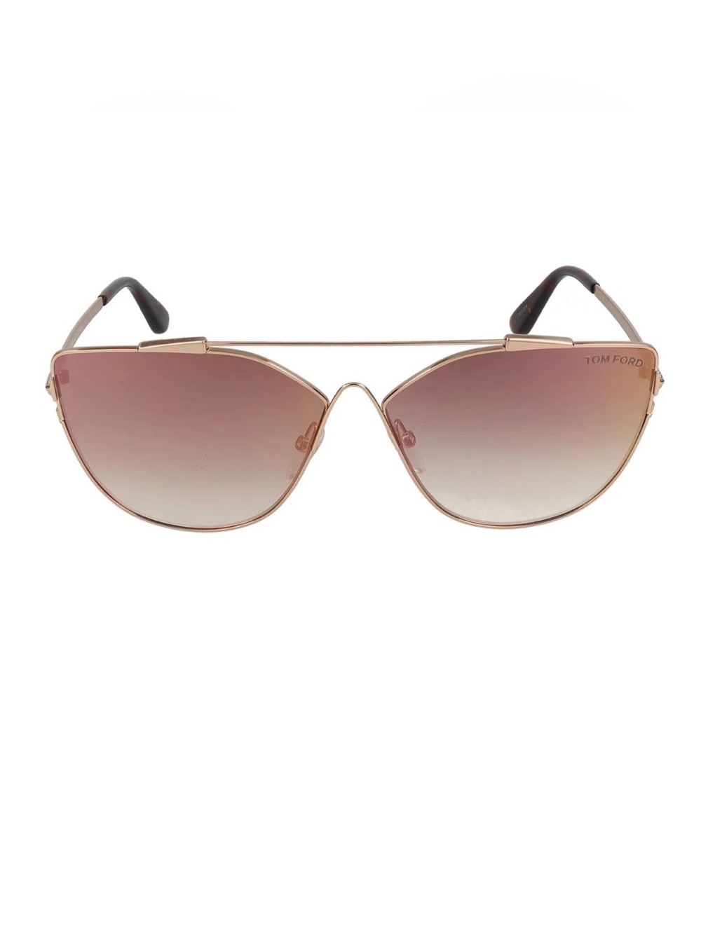 Tom Ford Jacquelyn TF563 Brown Aviator Sunglasses